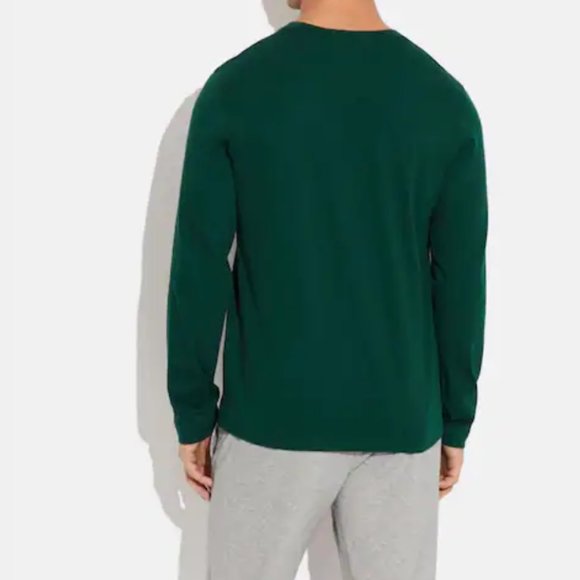 NWT COACH GREEN ESSENTIAL LONG SLEEVE ORGANIC MEN - Picture 3 of 7